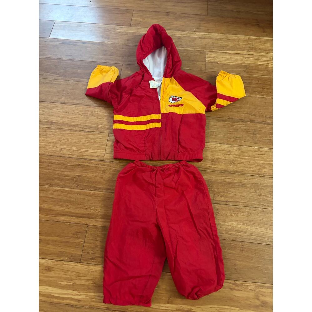 Vintage KC Chiefs toddler jacket and pants